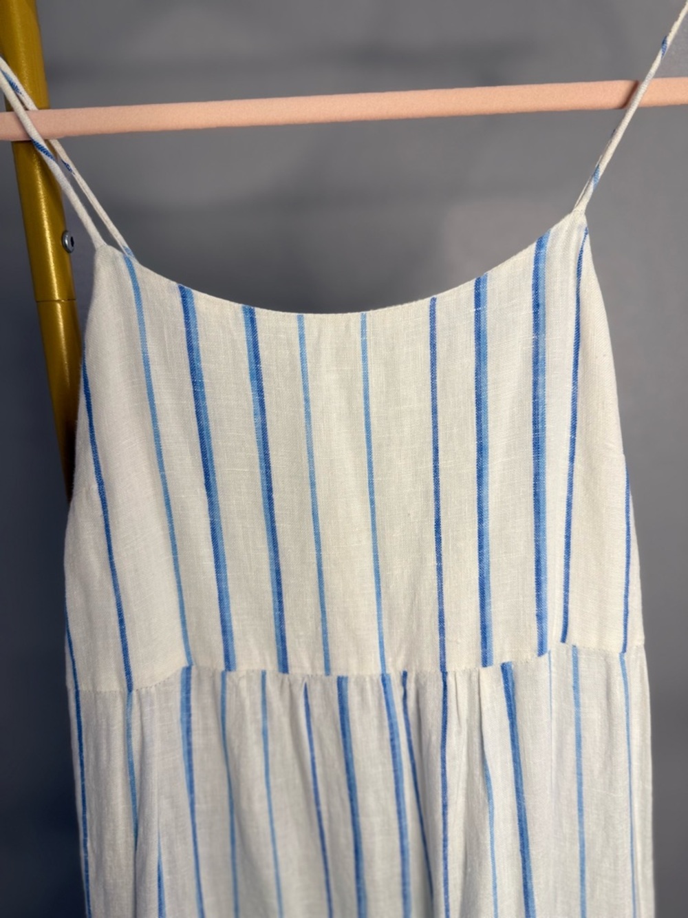 Madewell Cami Tiered Midi Dress Stripe Size 00 - Picture 6 of 6